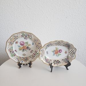 #Vintage MC 2 Oval and Round Schumann Bavaria Chateau Dresden Bavaria